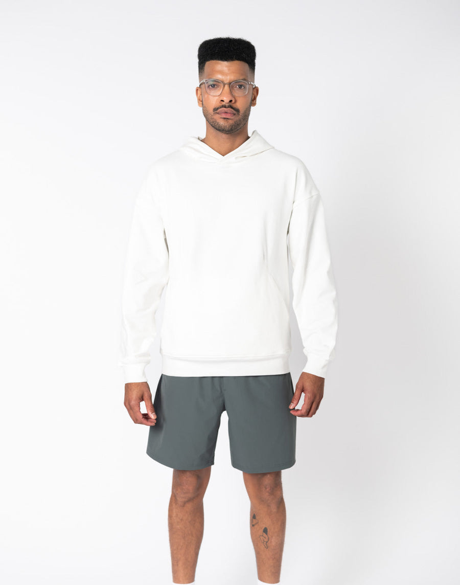 Dart Hoodie in Ivory White - Hoodies - Gym+Coffee IE