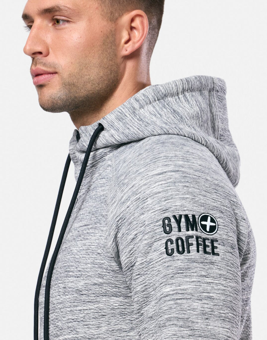 Men's Grey Fleck Hoodie Gym+Coffee – Gym+Coffee UK