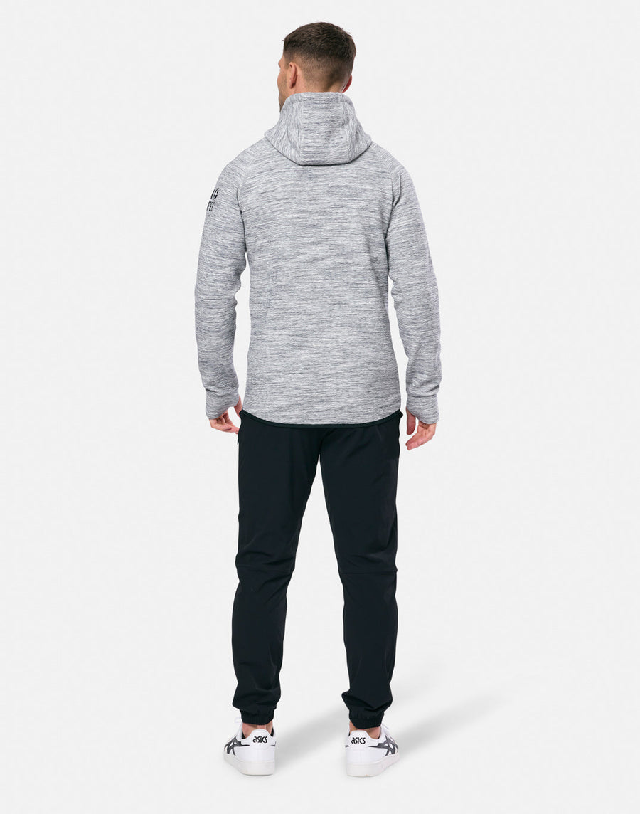 Mens Grey Fleck Hoodie