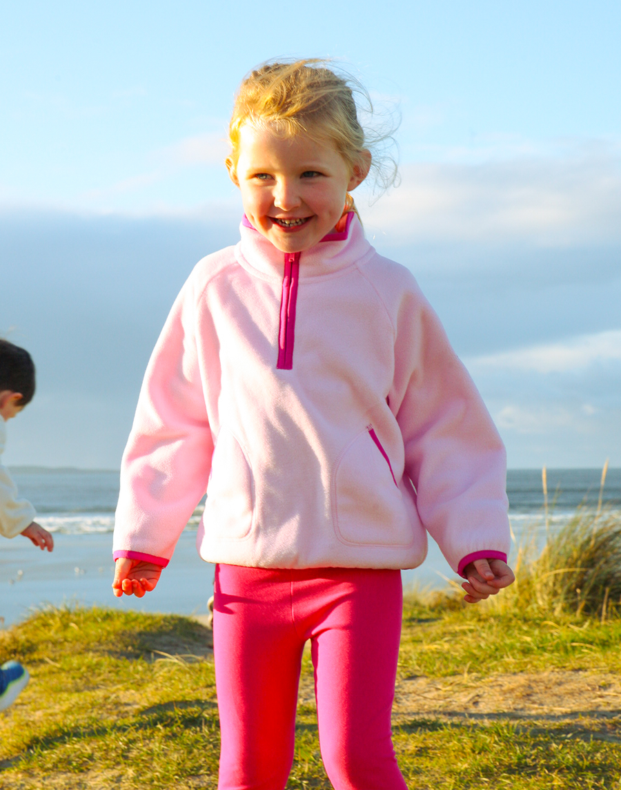 Kids Polar Fleece in Baby Pink