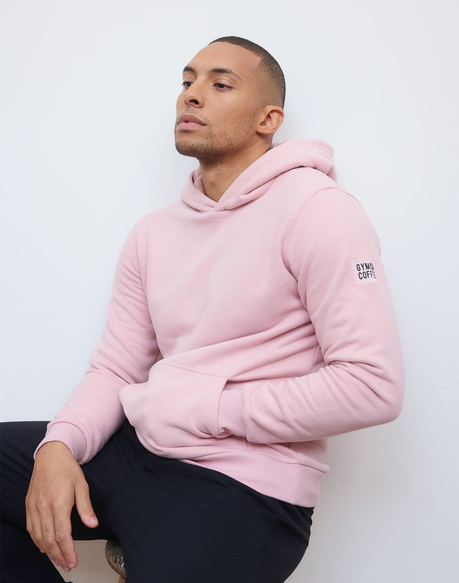 Patch Hoodie in Dusty Pink