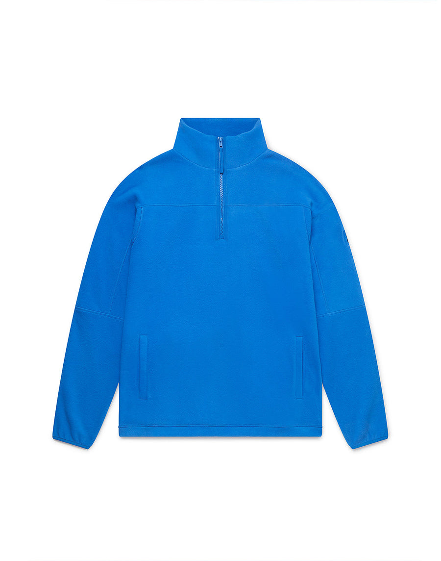 Half Zip Polar Fleece in Azure Blue