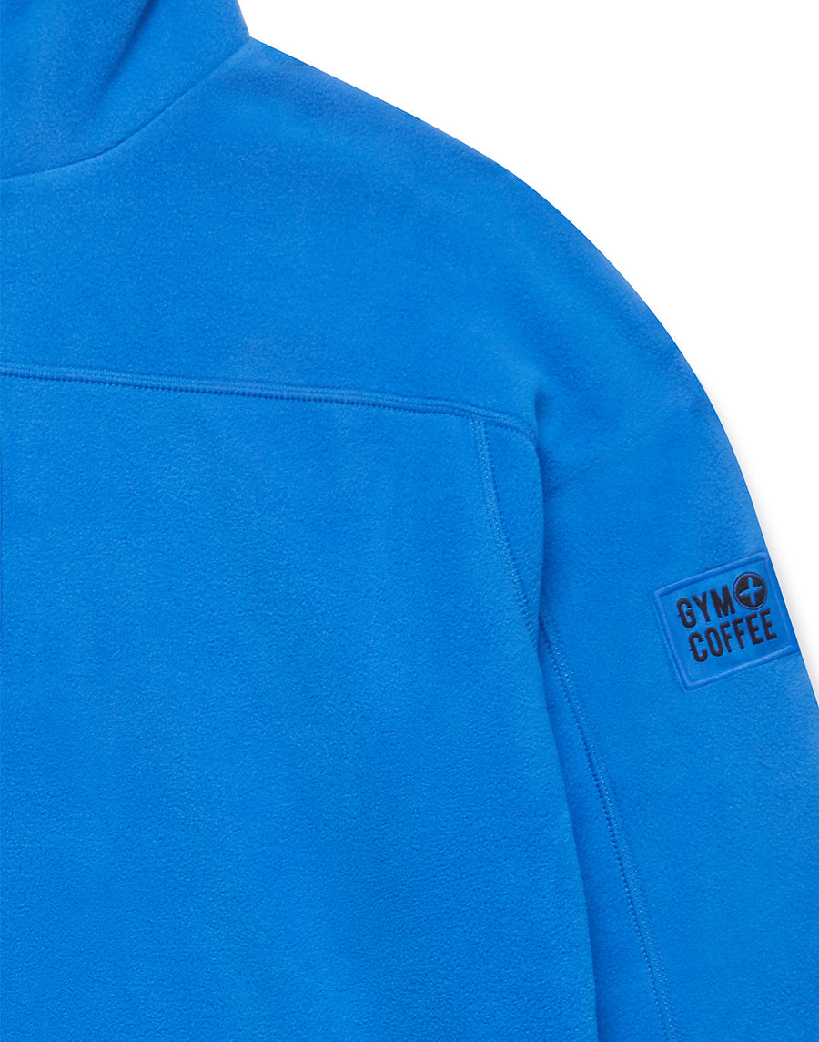 Half Zip Polar Fleece in Azure Blue