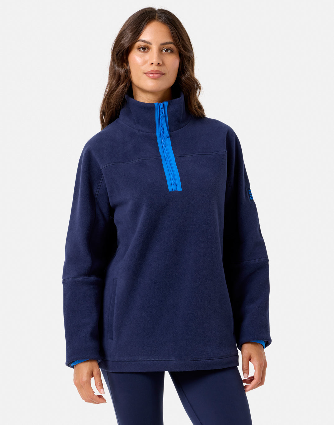 Half Zip Polar Fleece in Twilight Navy