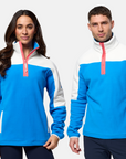 Half Zip Polar Fleece in Sky Blue