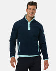 Half Zip Polar Fleece in Obsidian