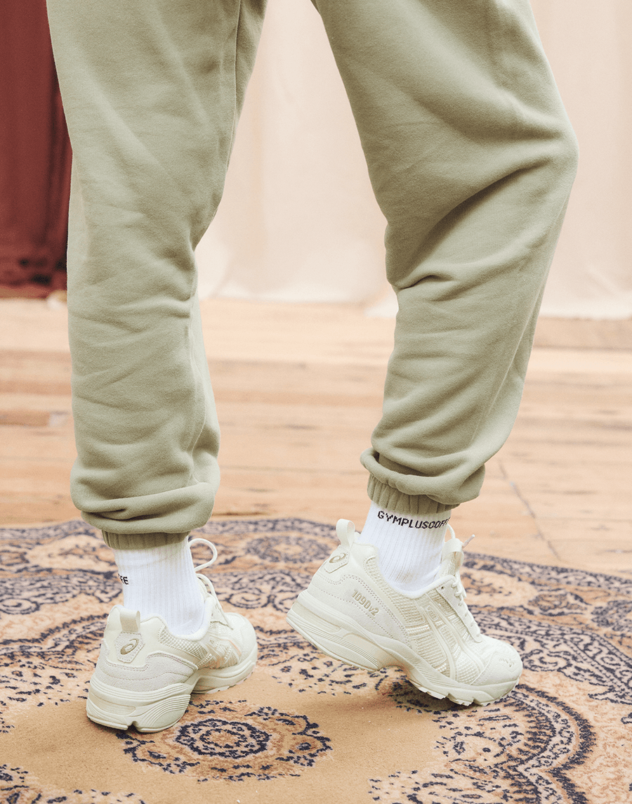 Print Jogger in Olive Green