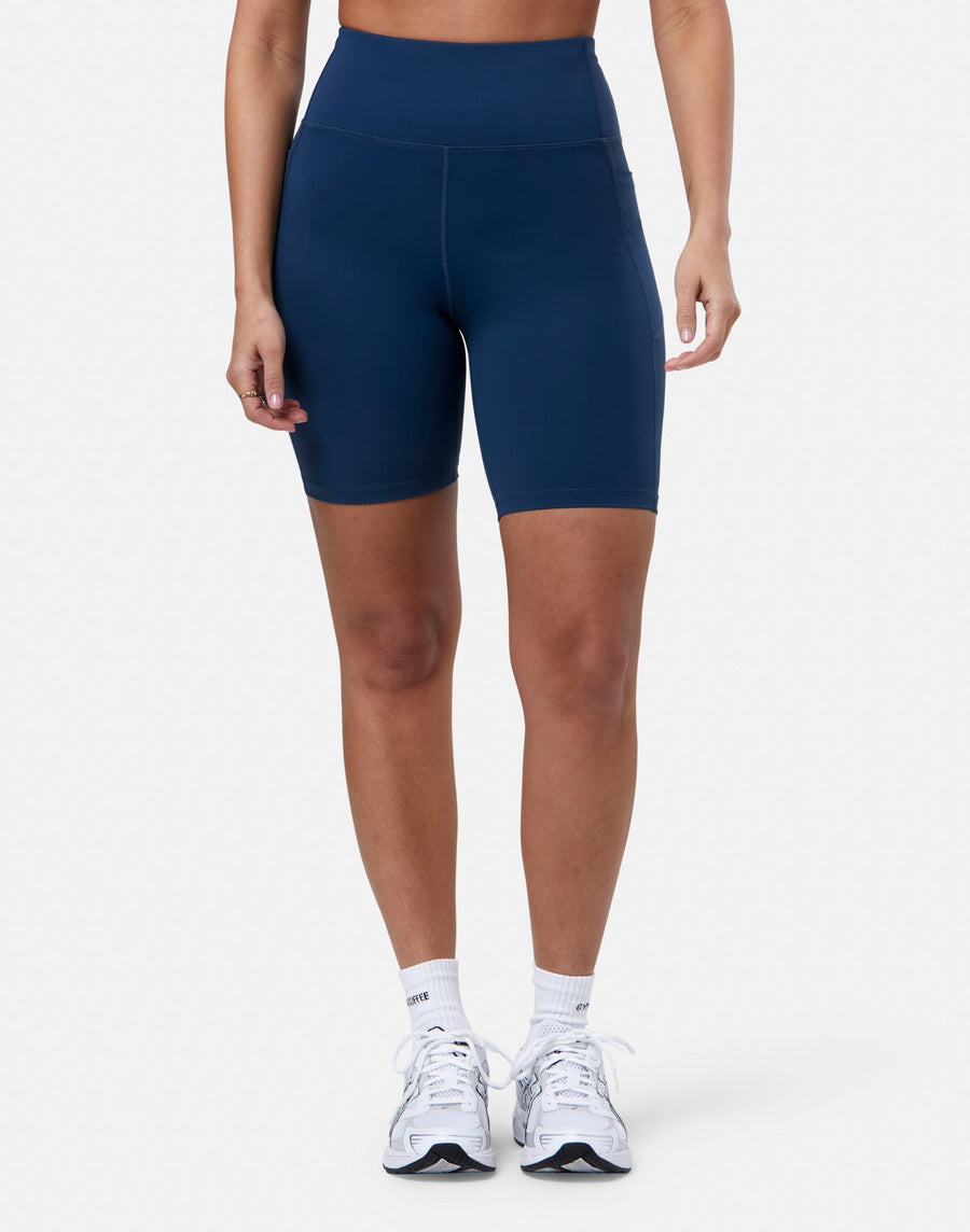 Relentless 8" Bike Short in Petrol Blue