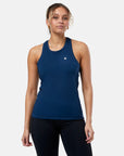 Relentless Racer Back Vest in Petrol Blue