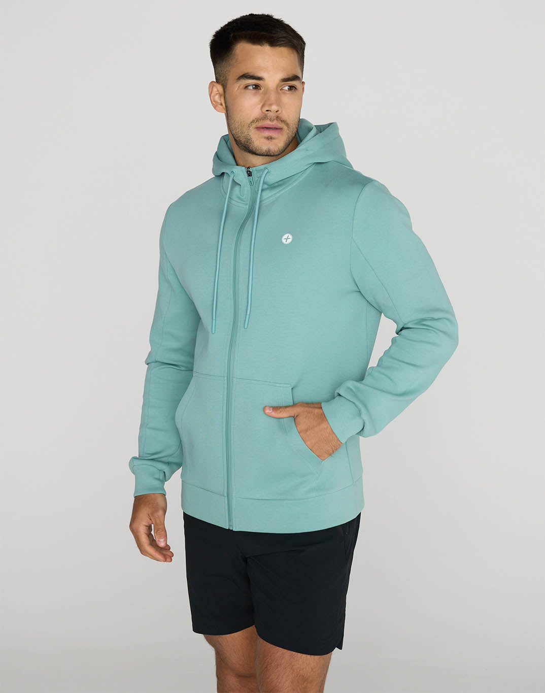 Relentless Zip Hoodie in Fresh Green