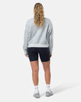 Ribbed Quarter Zip in Grey Melange