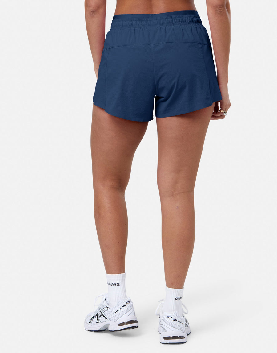 Ripstop Shorts in Petrol Blue w/ Sky Blue Trim