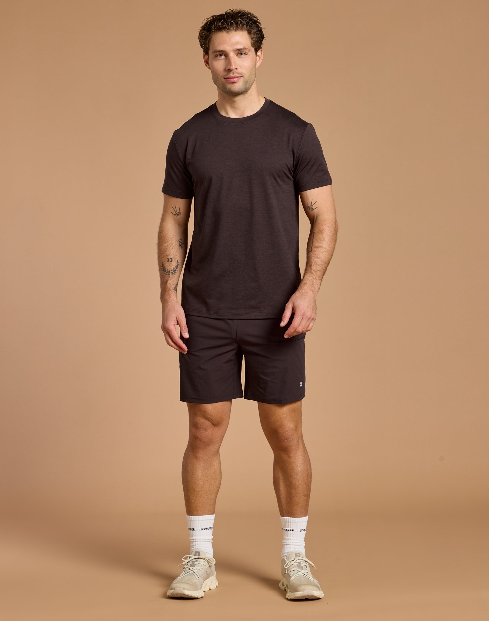 Daily Tee in Mocha Bean Marl