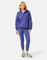 Snap Collar Sierra Sweatshirt in Violet Smoke