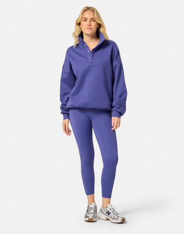 Snap Collar Sierra Sweatshirt in Violet Smoke
