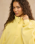 Snap Collar Sierra Sweatshirt in Lemon Sorbet