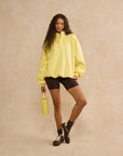 Snap Collar Sierra Sweatshirt in Lemon Sorbet
