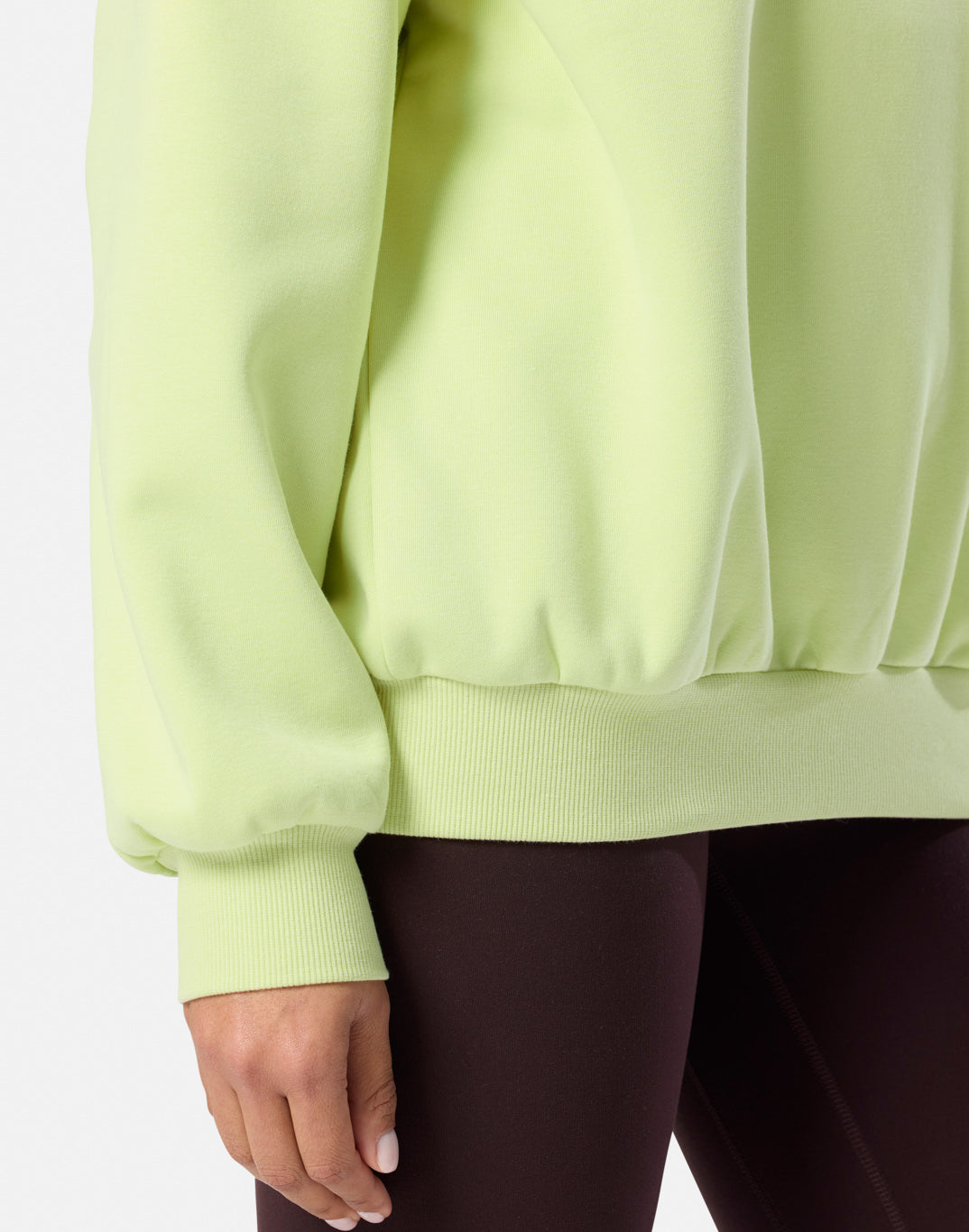 Snap Collar Sierra Sweatshirt in Lime Sorbet