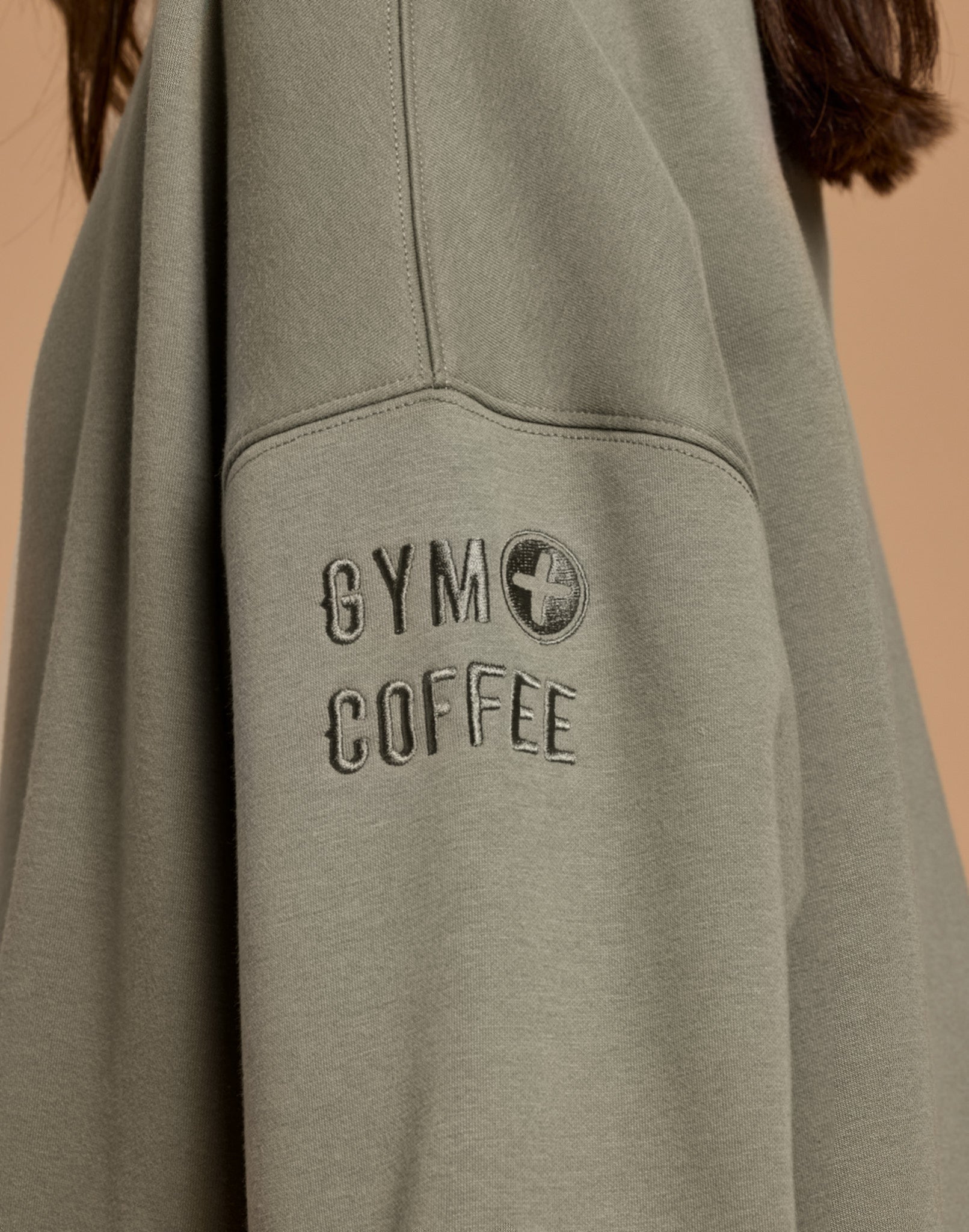 Snap Collar Sierra Sweatshirt in Olive