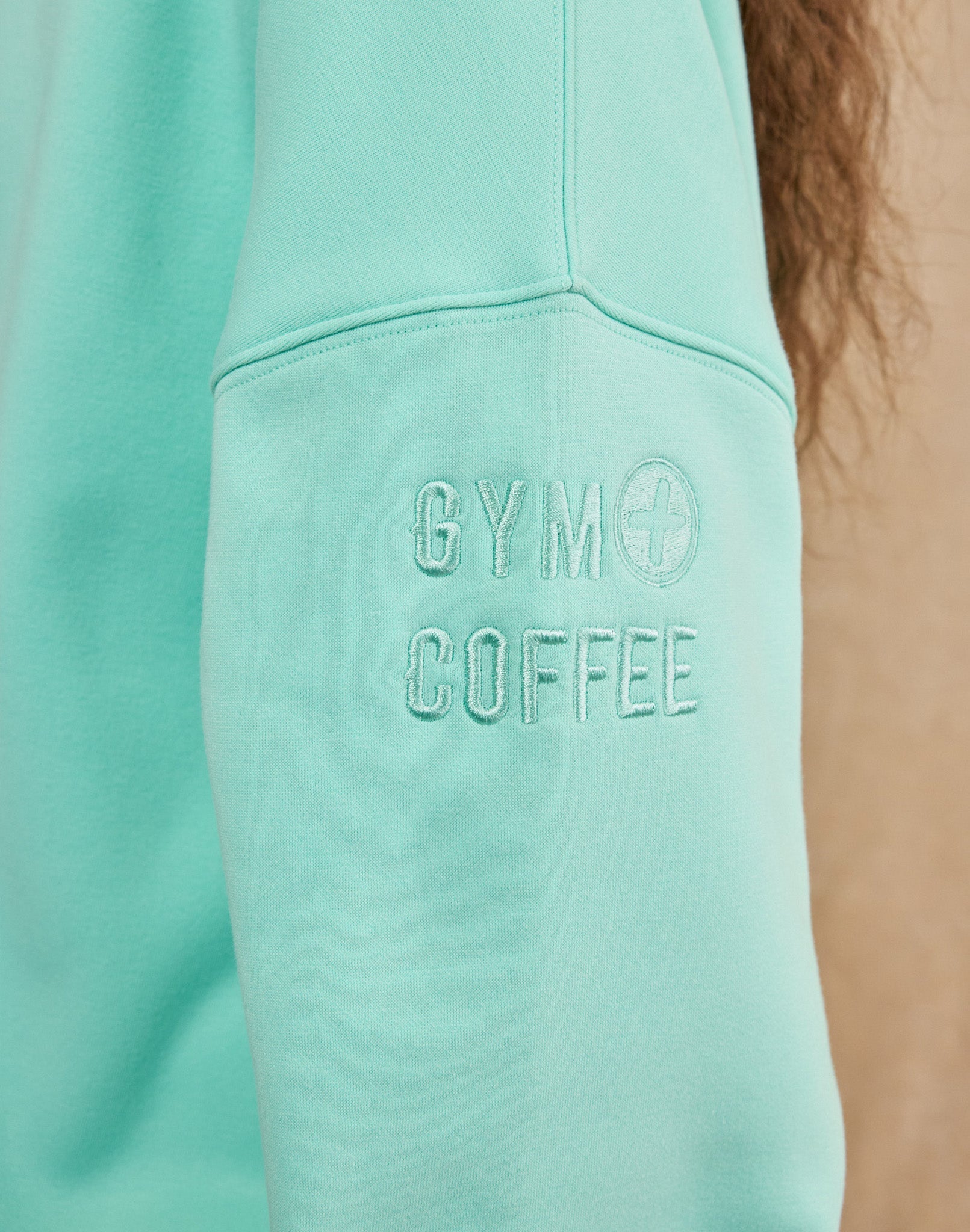 Snap Collar Sierra Sweatshirt in Peppermint