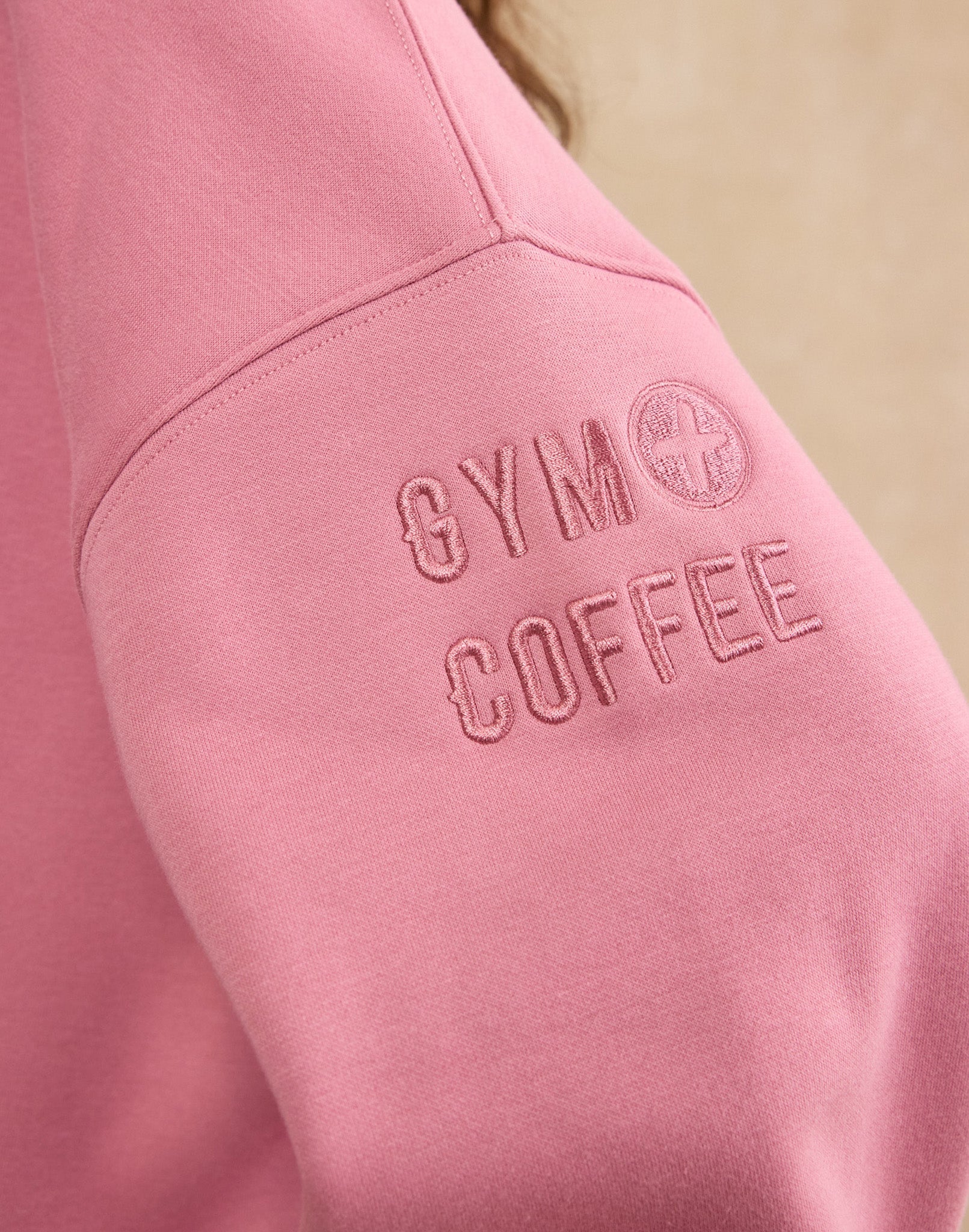 Snap Collar Sierra Sweatshirt in Pink Velvet