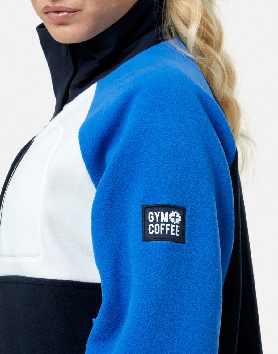 Snap Polar Fleece in Azure Blue
