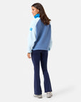 Snap Polar Fleece in Oasis Blue