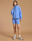 Snap Polar Fleece in Periwinkle Blue