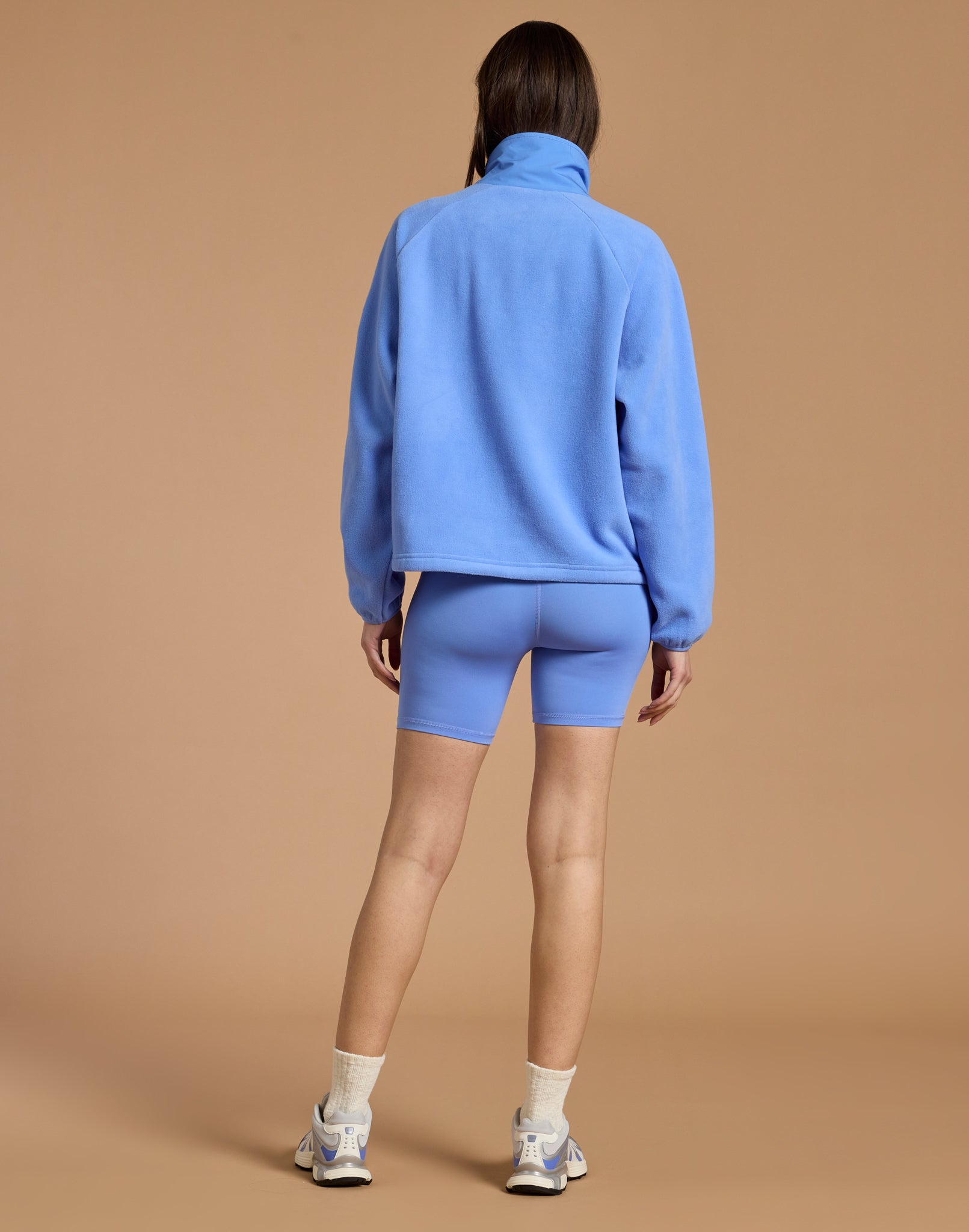 Snap Polar Fleece in Periwinkle Blue