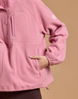 Snap Polar Fleece in Pink Velvet