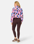 Snap Polar Fleece in Geo Pop Print