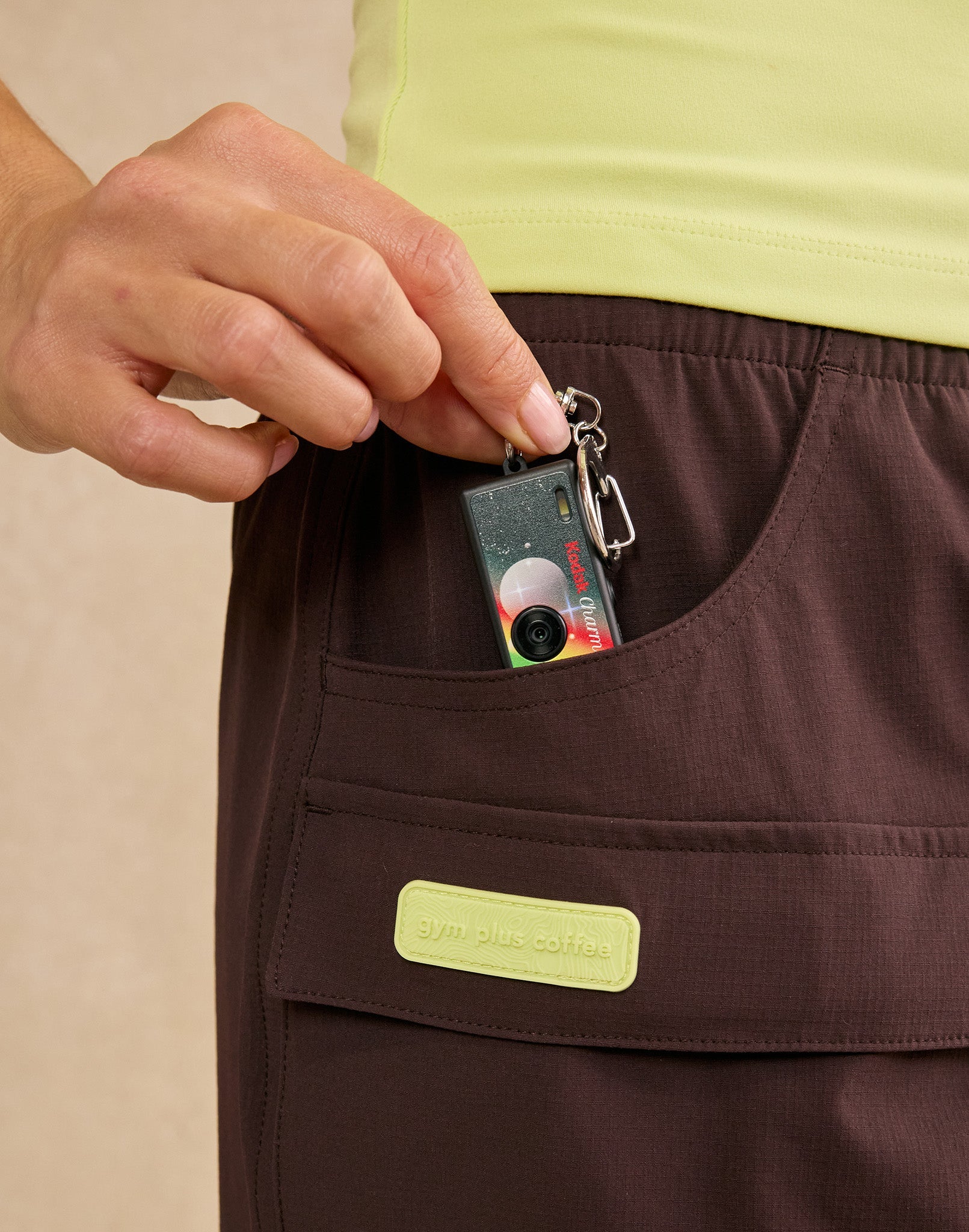 Utility Skort in Mocha Bean