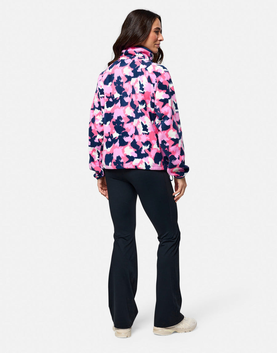 Snap Polar Fleece in Colour Pop Print