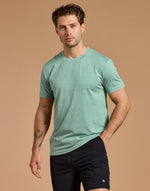 Daily Tee in Fresh Green Marl