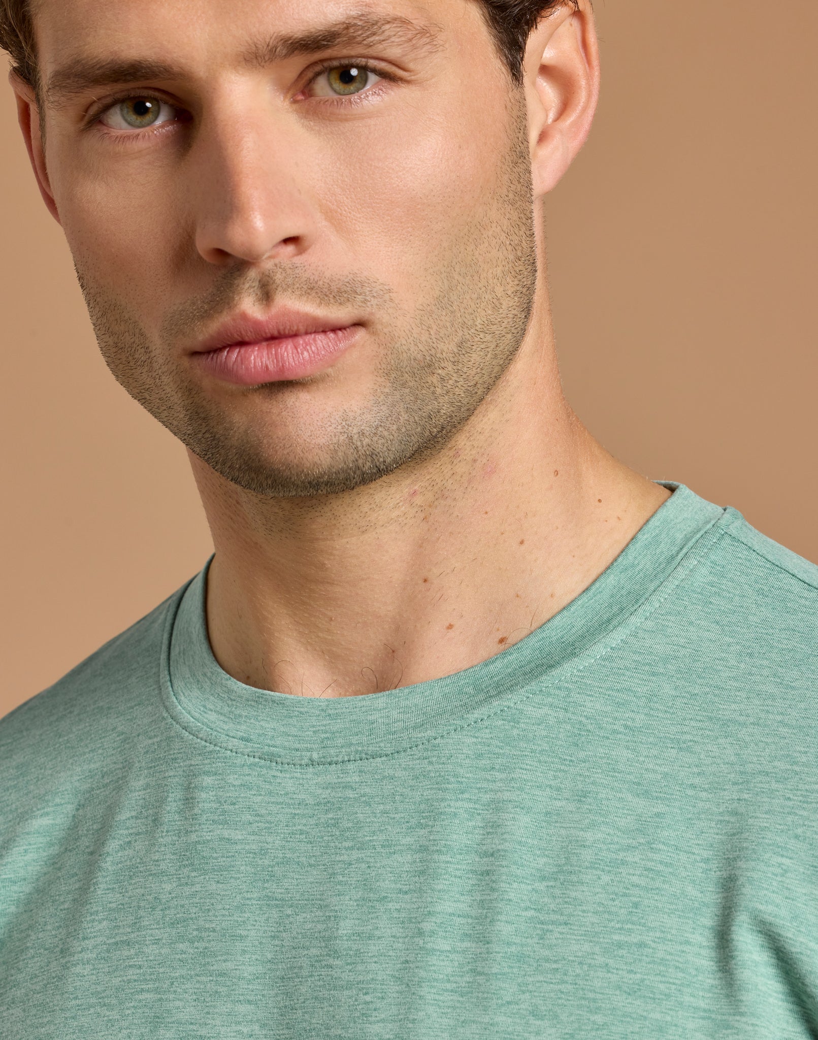 Daily Tee in Fresh Green Marl