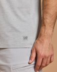 Daily Tee in Stone Grey Marl
