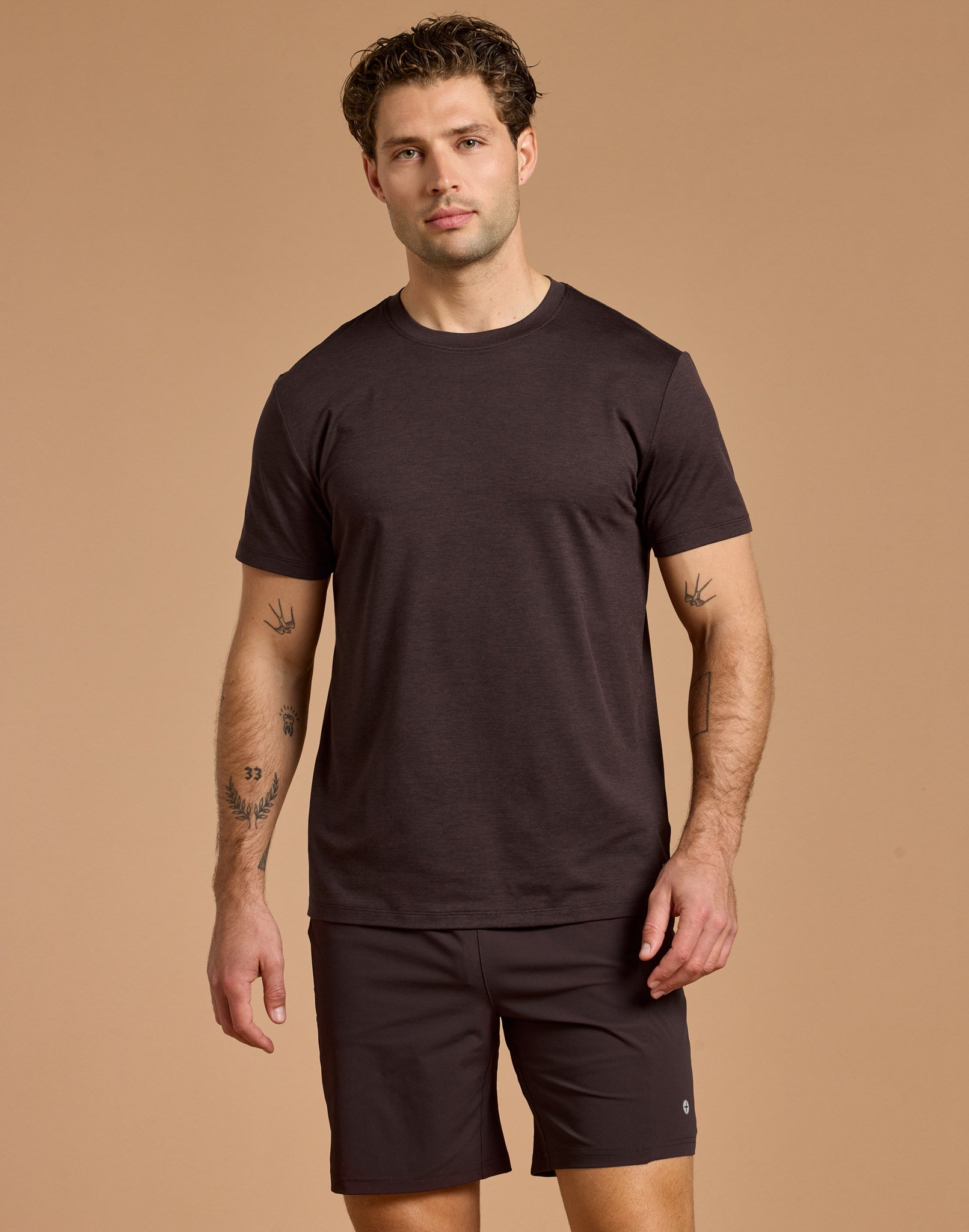 Daily Tee in Mocha Bean Marl