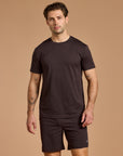 Daily Tee in Mocha Bean Marl