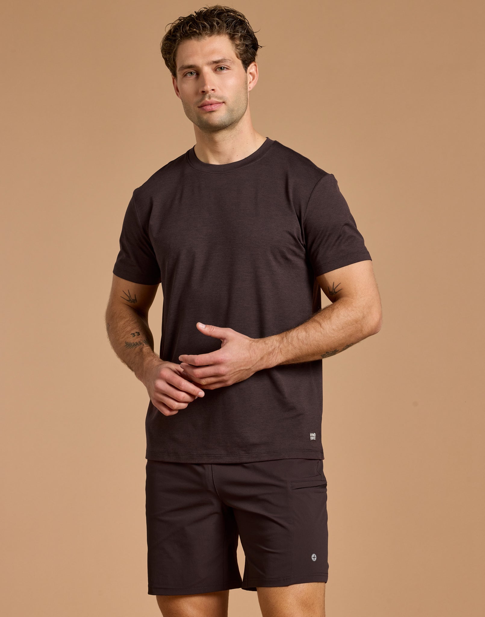 Daily Tee in Mocha Bean Marl