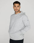 Textured Hoodie in Heather Grey