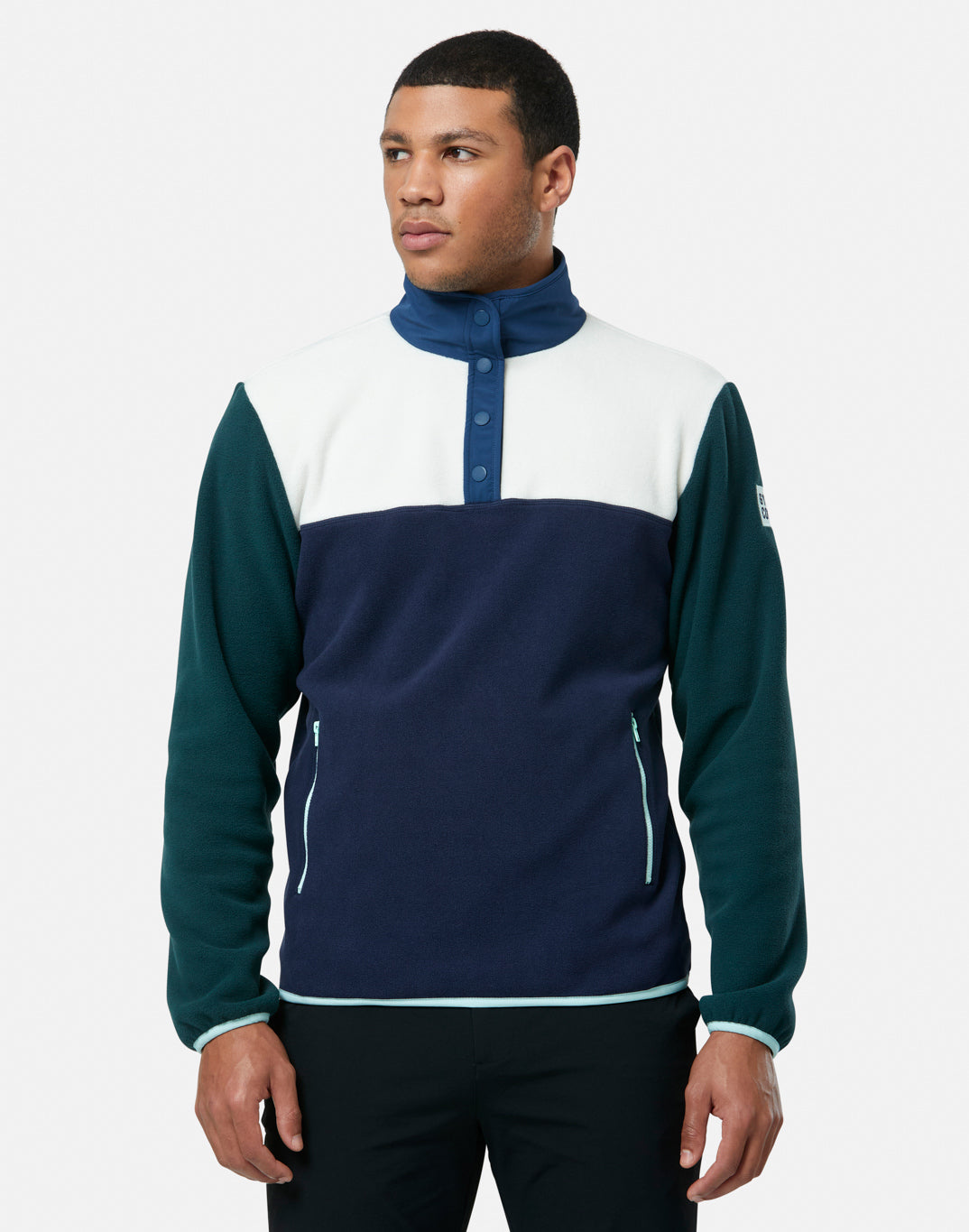 Half Snap Polar Fleece in Twilight Navy