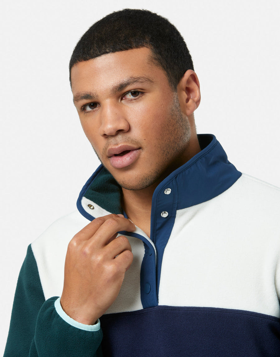 Half Snap Polar Fleece in Twilight Navy
