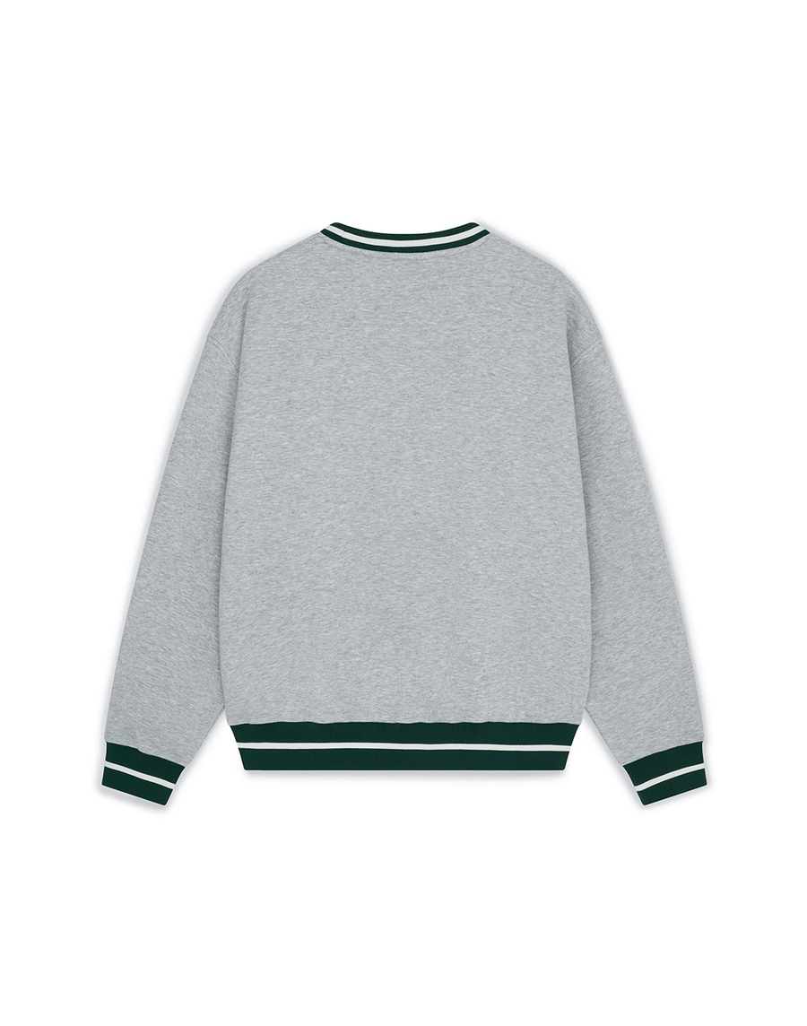 Varsity Crew in Grey Marl