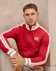 Varsity Jacket in Crimson Red