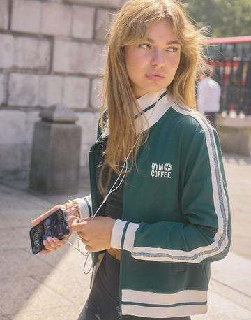 Varsity Jacket in Mountain Green