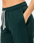 Clubhouse Wide Leg Jogger in Amazon Green