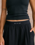 Wide Leg Pant in Black