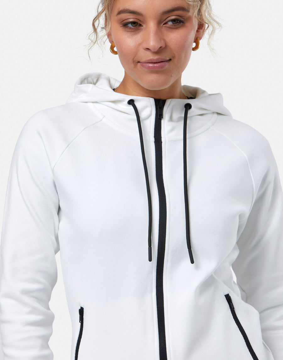 Chill Zip Hoodie in Ultra White