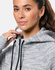 Grey Fleck Zip Hoodie