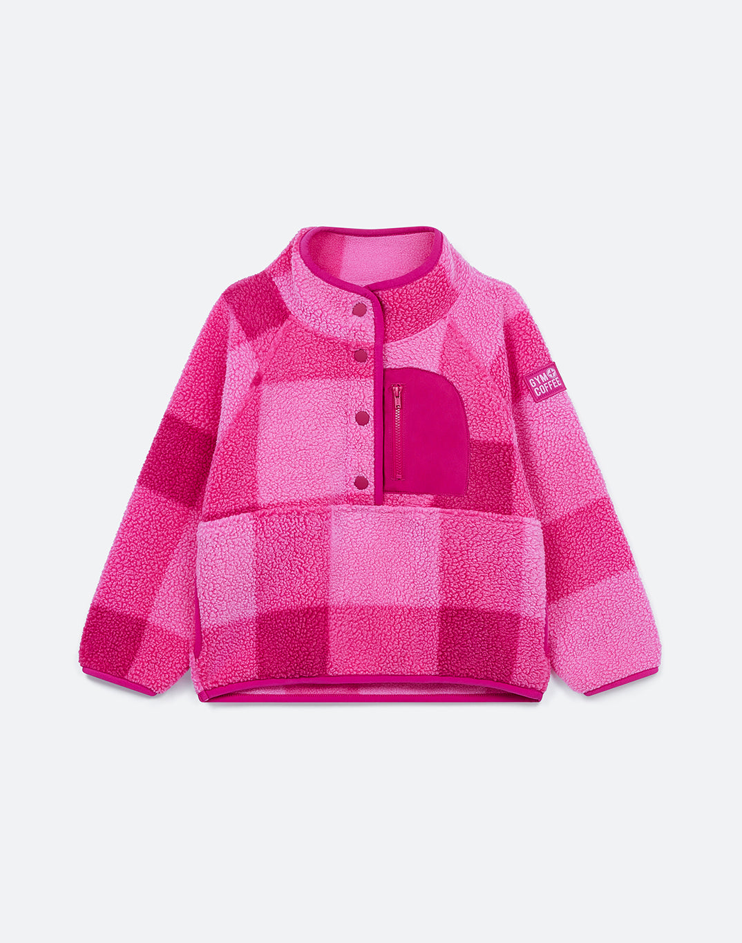 Kids Horizon Layer Up Pullover in Gingham Print
